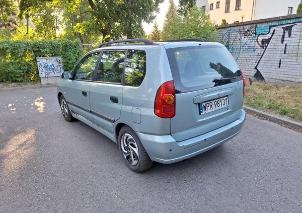 Mitsubishi Space Star cena 2250 przebieg: 218000, rok produkcji 2004 z Warszawa małe 92